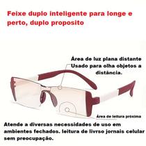 Óculos Zoom Automático Bifocal armação resistente e estilo unissex Ajuste Perfeito