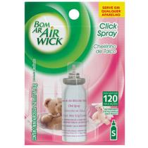 Odorizador de Ambientes Bom Ar Air Wick Click Spray Fragrância Cheirinho de Talco Refil 12ml - Dura até 120 aplicações. - RECKITT B.