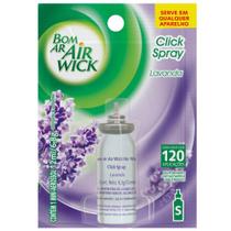 Odorizador de Ambientes Bom Ar Air Wick Click Spray Fragrância Lavanda Refil 12ml - Dura até 120 aplicações.