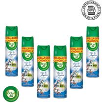 Odorizante bom ar aerosol flor de algodao 360ml kit c/ 6