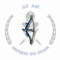 Ofá com 3 pedras - prata c/ azul