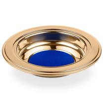 Oferecendo Plate Steadfast Selections Blue Premium Gold em aço inoxidável para igreja Oferecendo Plate Steadfast Selections Blue Premium Gold em aço inoxidável para igreja