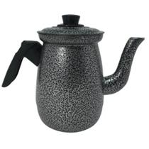 Oferta Bule Médio Fervedor Para Chá Café Alumínio Forte Colorido Preto Craqueado de 1 Litro . Oferta Bule Médio Fervedor Para Chá Café Alumínio Forte Colorido Preto Craqueado de 1 Litro .