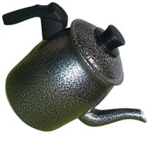 Oferta Bule Médio Fervedor Para Chá Café Alumínio Forte Colorido Preto Craqueado de 1 Litro . Oferta Bule Médio Fervedor Para Chá Café Alumínio Forte Colorido Preto Craqueado de 1 Litro .