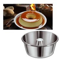 Oferta de Forma De Aluminio Assadeira De Bolo Com Furo No Meio 20 Cm - R & L