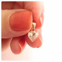 Oferta!! Gargantilha Colar De Ouro 18k + Pingente Coração Oferta!! Gargantilha Colar De Ouro 18k + Pingente Coração