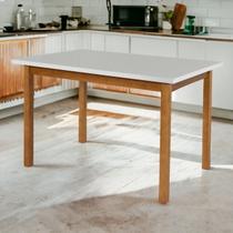 Oferta Mesa Elisa Para Sala De Jantar OffWhite 120cm Oferta Mesa Elisa Para Sala De Jantar OffWhite 120cm