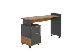 Office Alessa Módulo 1 Amêndoa/Chumbo - Lukaliam Office Alessa Módulo 1 Amêndoa/Chumbo - Lukaliam