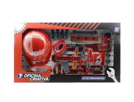 Oficina Criativa Kit de Ferramentas com Capacete Multikids BR796