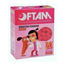 Oftan Protetor Ocular Divertido Feminino C/20