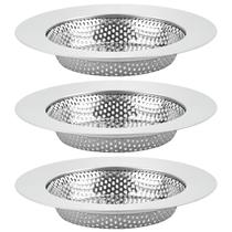 OGNWFUNK Coletor de ralo 3 unidades 11,5 cm em aço inoxidável