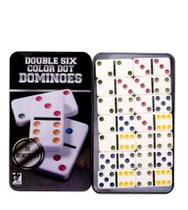 ogo De Domino 28 Peças Reforçadas Lata Decorativa