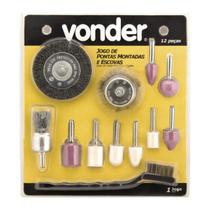 ogo de Pontas Montadas e Escovas com 12 Peças Vonder 1250120000 ogo de Pontas Montadas e Escovas com 12 Peças Vonder 1250120000