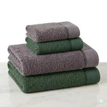 ogo de Toalhas 4 peças Luxo Confort Algodão Banhão 500g/m² Grossa Macias, Felpudas e Alta Absorção Sarah Enxovais 2 Banhão 2 Rosto ogo de Toalhas 4 peças Luxo Confort Algodão Banhão 500g/m² Grossa Macias, Felpudas e Alta Absorção Sarah Enxovais 2 Banhão 2 Rosto