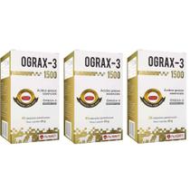 Ograx 1500 Suplemento Omega 3 Avert 30 Capsulas - 03 unidades