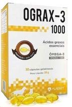 Ograx-3 1000 Ômega 3 caixa c/30 cápsulas Ácidos Graxos Essenciais para Cães e Gatos Suplemento