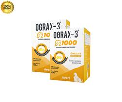 Ograx-3 1000 Suplemento Alimentar para Cães e Gatos Kit 2 un