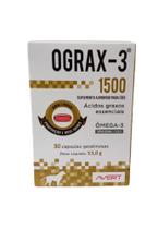 Ograx-3 1500 Avert 30 Cápsulas Ômega-3 Cães