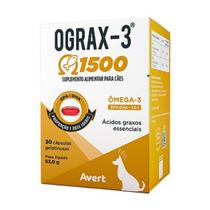 Ograx 3 1500 Suplemento Omega 3 c/30capsulas Cães Gatos