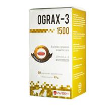 OGRAX-3 1500 Suplemento Omega 3 Cachorro Gato 30 Cápsulas - Avert