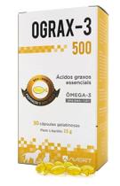 Ograx-3 500 Avert Ômega-3 30 Cápsulas Suplemento para Cães e Gatos