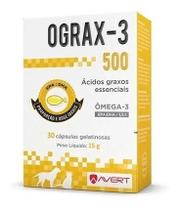 Ograx-3 Suplemento Nutricional P/ Cães E Gatos 500mg 30 Cap.