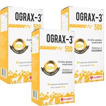 Ograx 500 Suplemento Omega 3 Avert 30 Capsulas - 03 unidades