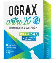 Ograx Artro 20 Suplemento Articulações: EPA + DHA + colágeno do tipo II Com 30 cápsulas