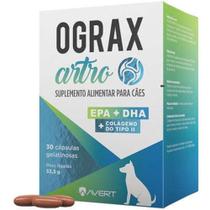 Ograx Artro 30 capsulas suplemento Cães e Gatos - Avert