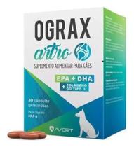 Ograx Artro 30 Cápsulas Suplemento Colágeno Para Cães Avert