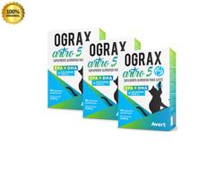 Ograx Artro 5 Suplemento Alimentar para Gatos e Cachorros até 5kg KIT 3 UN