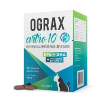 Ograx Artro Avert 10 para Cães e Gatos - 30 cápsulas