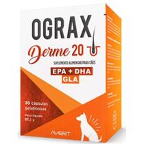 Ograx Derme 20 Avert Suplemento Alimentar para Cães e Gatos 30 Cápsulas