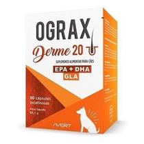 Ograx Derme 20 Suplemento Alimentar Avert Cães e Gatos com 30 capsulas