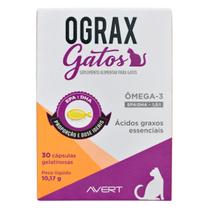 Ograx Gatos Ômega 3 30 Cápsulas - Avert