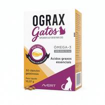 Ograx Gatos Suplemento Alimentar Ômega3 para Gatos 30 Cápsulas Gelatinosas