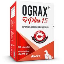 Ograx Plus 15 Suplemento Alimentar Para Cães e Gatos C/30 Cápsulas 49,08g - Avert
