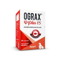 Ograx Plus 15 Suplemento Veterinário Ômega 3 30 Caps
