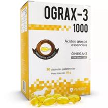 Ograx3 1000 mg Suplemento de Ômega3 para Cães e Gatos 30 Cápsulas Avert