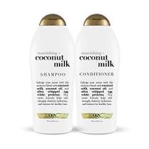 OGX Nutritivo + Shampoo de Leite de Coco & Condicionador, Conjunto, 25.4 Fl Oz (Pacote de 2)
