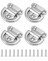 Ojal Plegable QWORK 44x40mm Acero Inoxidable 316, Paquete de 4 Ojal Plegable QWORK 44x40mm Acero Inoxidable 316, Paquete de 4