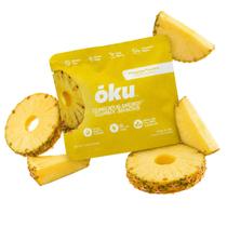 OKU Energy Chews 60 mg de cafeína, fibras, abacaxi, pacote com 8 OKU Energy Chews 60 mg de cafeína, fibras, abacaxi, pacote com 8