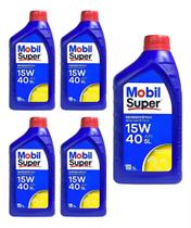 Óleo 15W-40 Mobil Super Semissintético API SL (KIT 5L)