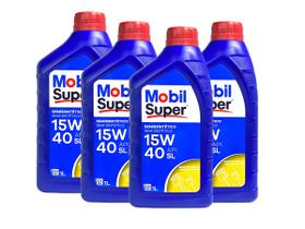 Óleo 15w40 API SL Mobil Semissintético - 4 Litros - MOBIL SUPER