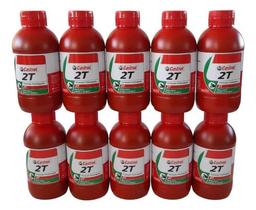 Óleo 2t Castrol P/ Motores 2 Tempo 200ml Motor 2 T 10 Unid.