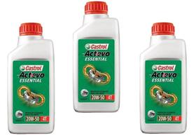 Óleo 3L Castrol Actevo Gp Moto 4T 20W50 Mineral