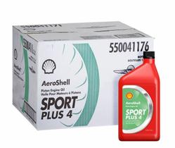 Óleo AeroShell Sport Plus 4 Caixa com 12 Garrafas de 1 Quart Óleo AeroShell Sport Plus 4 Caixa com 12 Garrafas de 1 Quart