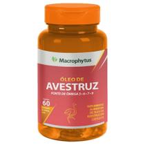 Óleo Avestruz 500Mg Ômega 3, 6, 7 E 9 60 Cápsulas