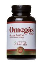 Óleo Avestruz Ômegas 3 ,6 ,7 e 9 - 120 Capsulas 1000mg Strut Alimentos