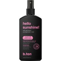 Óleo bronzeador em spray seco b.tan Hello Sunshine SPF 7 240 mL Óleo bronzeador em spray seco b.tan Hello Sunshine SPF 7 240 mL